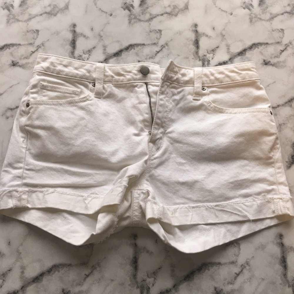 GAP cutoff white shorts